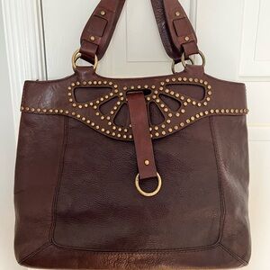 Michael Kors Brown Leather Tote Bag
